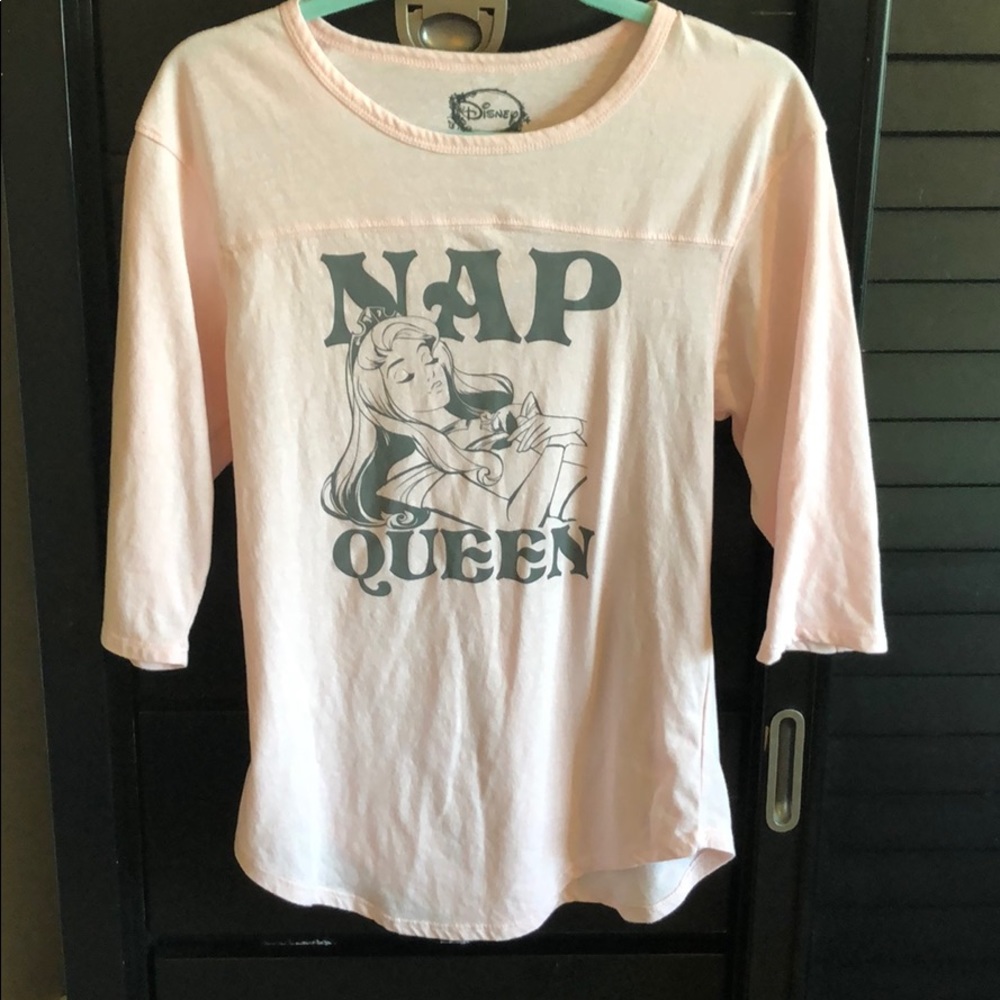 Disney Sleeping Beauty 3/4 sleeve pink T-shirt